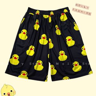 Quần Short hoạt hình VỊT VÀNG Unisex dành cho nam nữ mặc nhà 38-80kg Molly Store