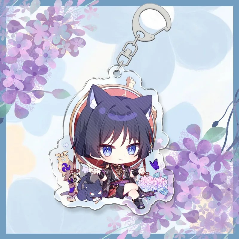 Móc khoá in hình GENSHIN IMPACT mica trong acrylic game chibi xinh xắn