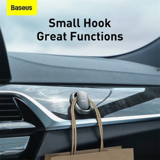 Móc Treo Đồ Mini Baseus Beetle Cho Ô Tô, Bàn Làm Việc | Thiết Kế Gấp Gọn, Dán 3M (Bộ 2 Cái)