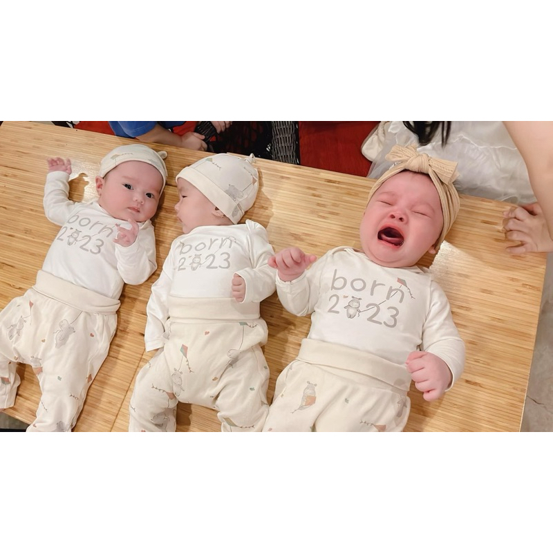 Bộ đồ liền thân new born size từ 2-4m đến 6-9m