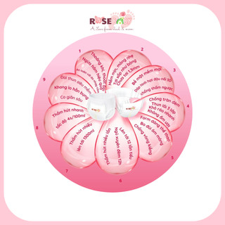 Bỉm tã dán ROSE BABY size M 52 miếng (6-11kg) ( gói 52 miếng tã rosebaby )