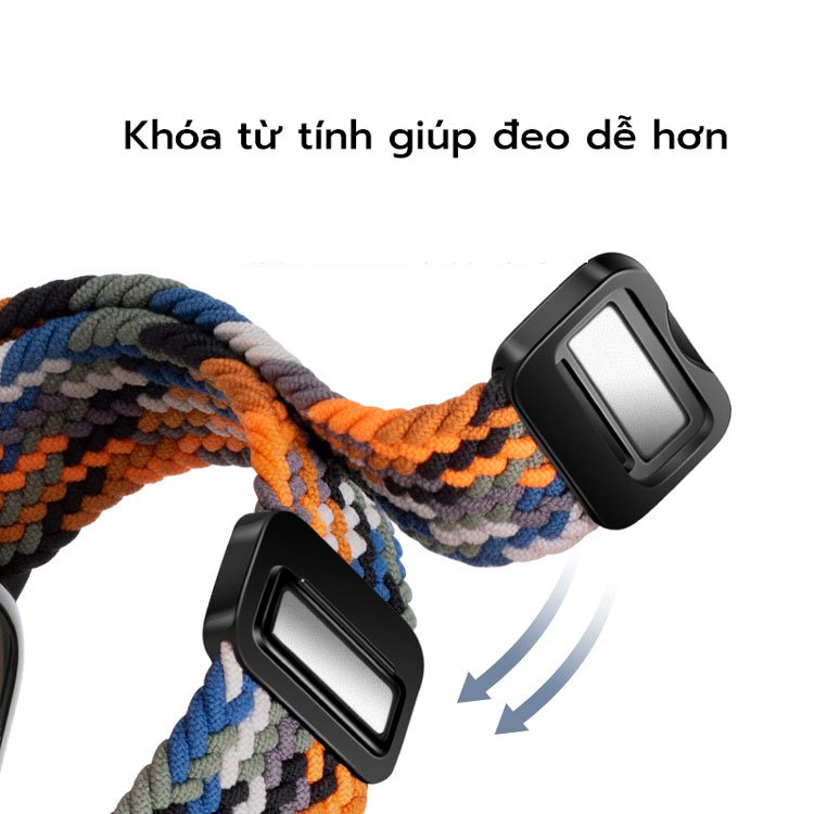 Dây vải bện nylon khóa nam châm PG93 cho iWatch