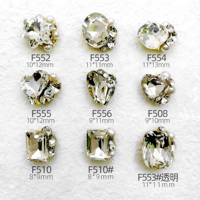 Charm đá khối,đá chùm nails,charm đá cao cấp đính móng