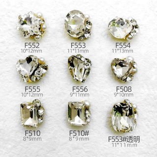Charm đá khối,đá chùm nails,charm đá cao cấp đính móng- sét 10-20 charm