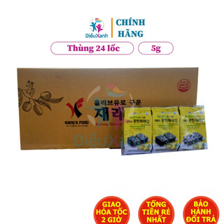 Rong biển tẩm olive kang's foods 3 gói *5g - rong biển hàn quốc