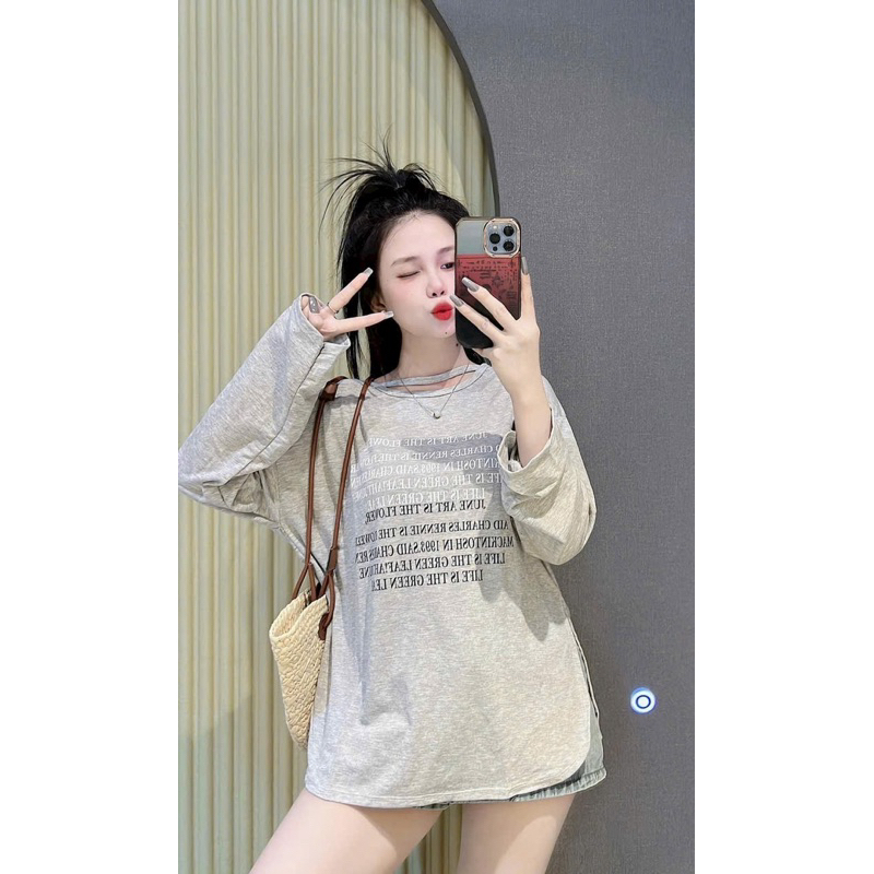 ÁO NHIỀU CHỮ XẺ TÀ