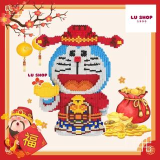 Mô hình đồ chơi lắp ráp Doraemon Thần Tài 40cm _Lushop