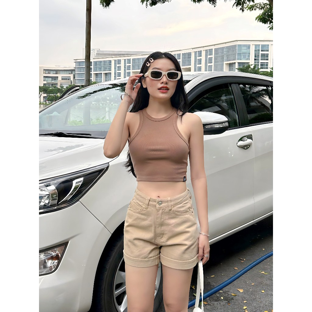 Quần short kaki nữ HEYBEE 2 màu - HK1615