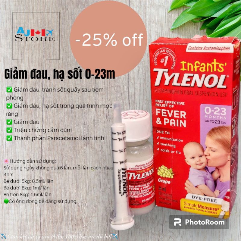 [Air] Tylenol em bé 0-2y