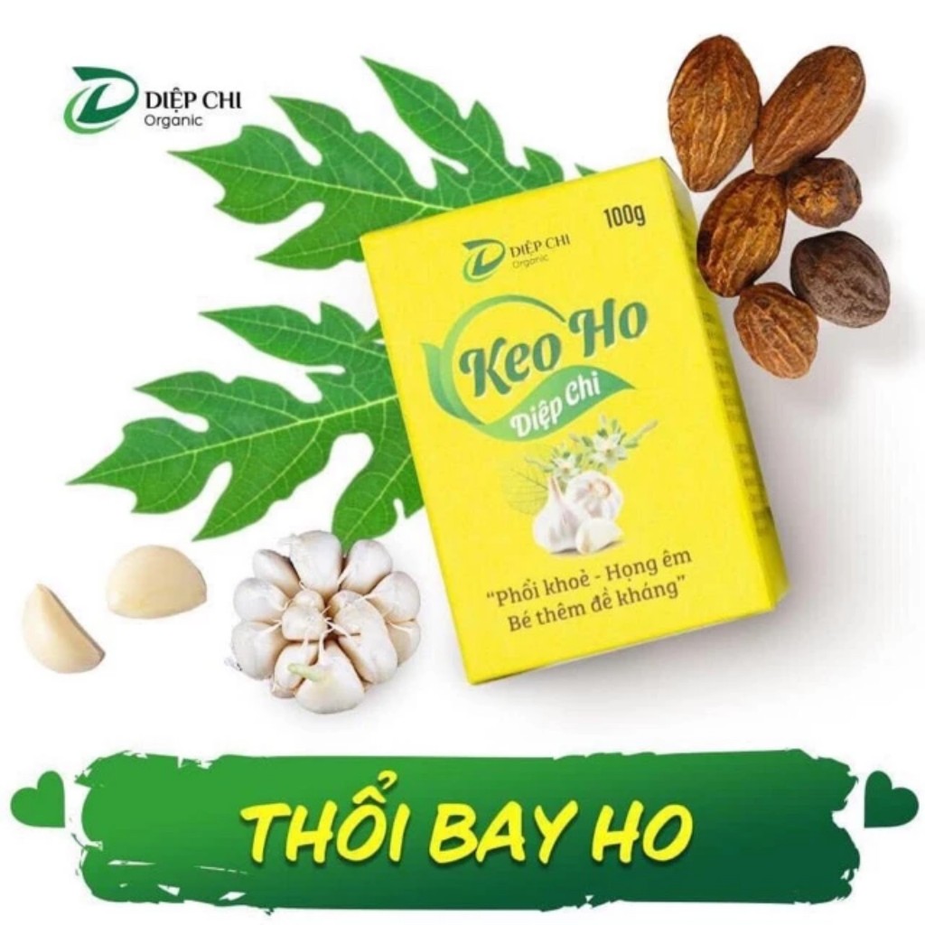 Keo Ho Diệp Chi Hỗ TRợ Giảm Ho Tan Đờm Cho Bé Yêu Và Người Lớn 100gr