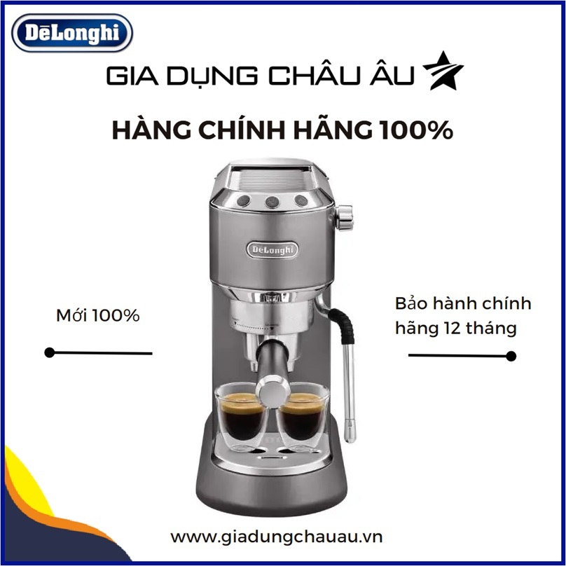 Máy pha cà phê Delonghi EC885 -  EC885.BG - EC885.GY - Hàng chính hãng - Bảo hành chính hãng 12 tháng