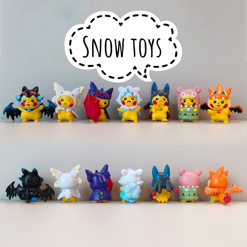 Mô hình Pikachu - Mô hình Pokemon Pikachu biến hình Cosplay Yadoran Charmander Bulbasaur Gengar Lucario Squirtle Golbat