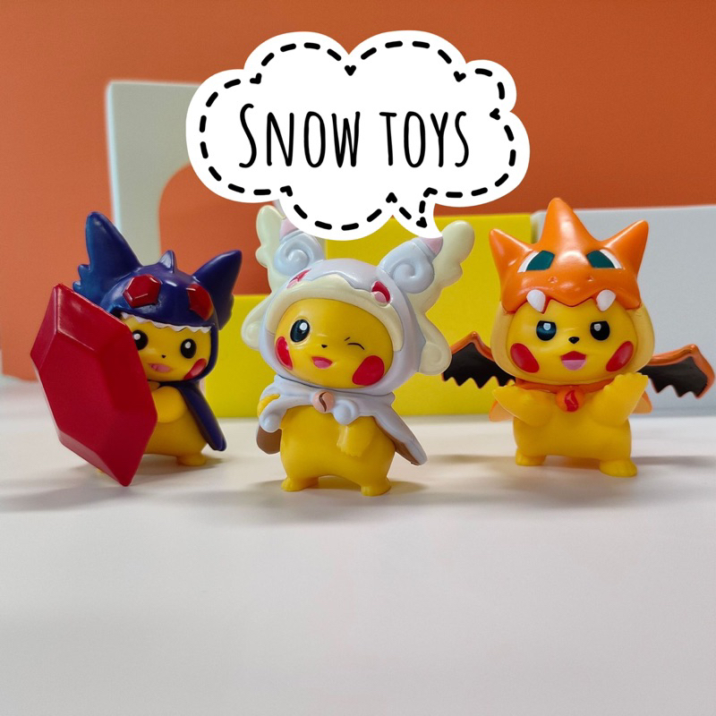 Mô hình Pikachu - Mô hình Pokemon Pikachu biến hình Cosplay Yadoran Charmander Bulbasaur Gengar Lucario Squirtle Golbat