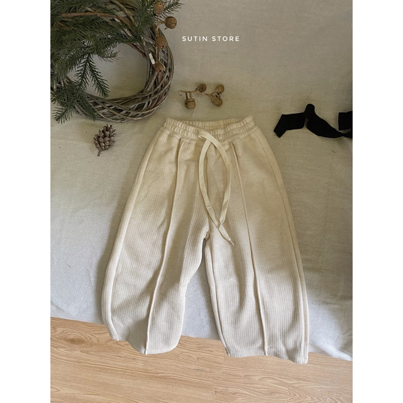 Quần suông lót nỉ cho bé