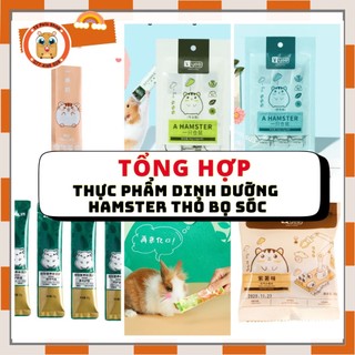 tổng hợp các loại súp dinh dưỡng (YEE, ZOOLIN,...) và thực phẩm ngon cho hamster / sóc / nhím/ dumbo/rat