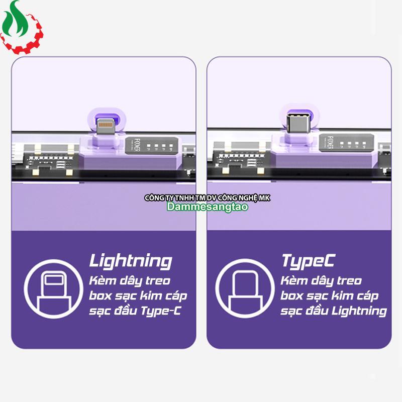 Box sạc dự phòng 1 cell 21700 công suất 10W