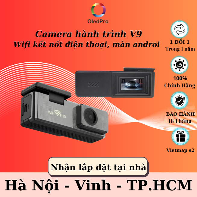 Camera hành trình WIFI V8- V9 PRO - X9 - X9 PRO - U2 PRO Full HD 1080P kết nối WIFI với điện thoại và màn android ô tô