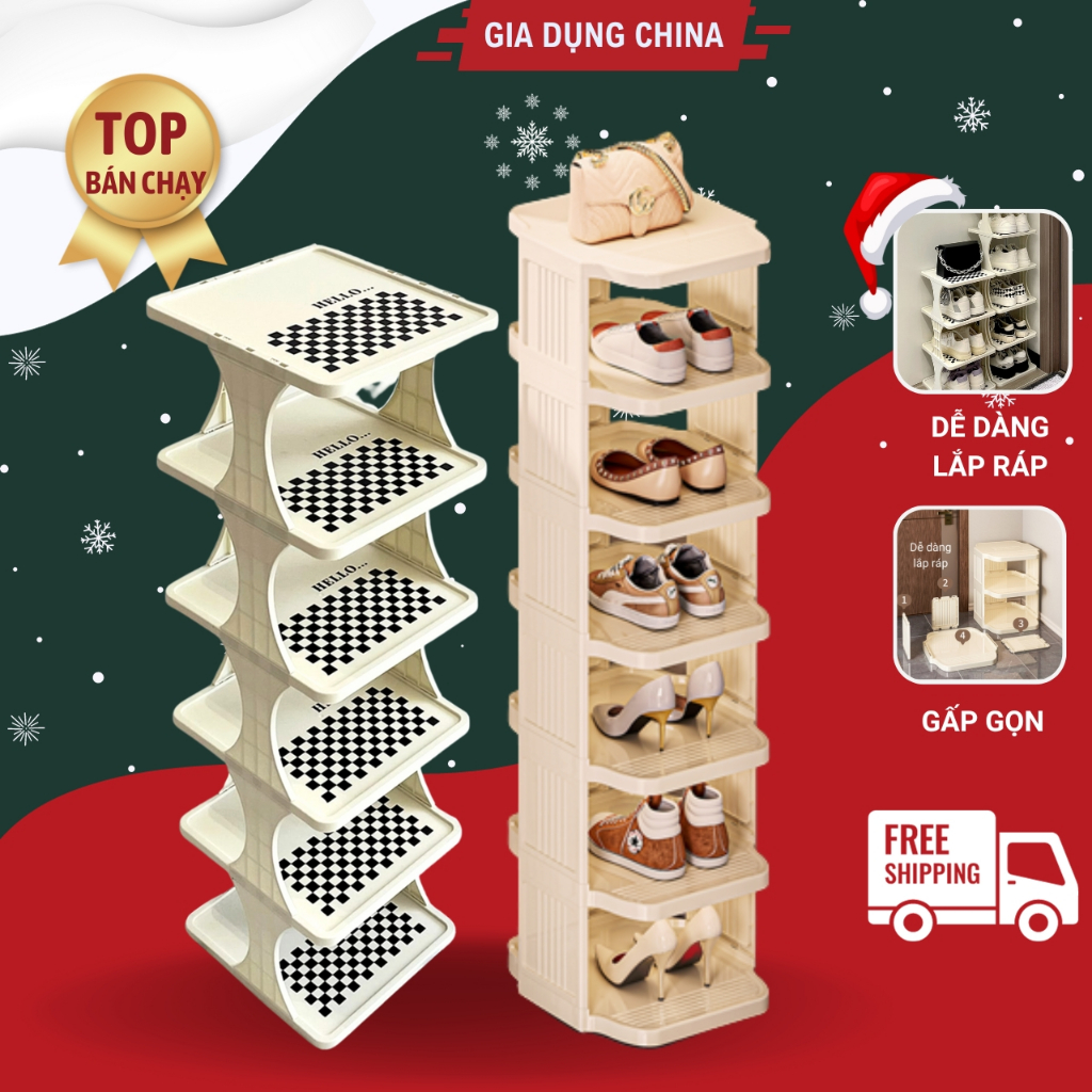 Kệ đựng giày dép, kệ để giày, giá để đồ trang trí đa năng và tiện lợi dễ dàng tháo lắp