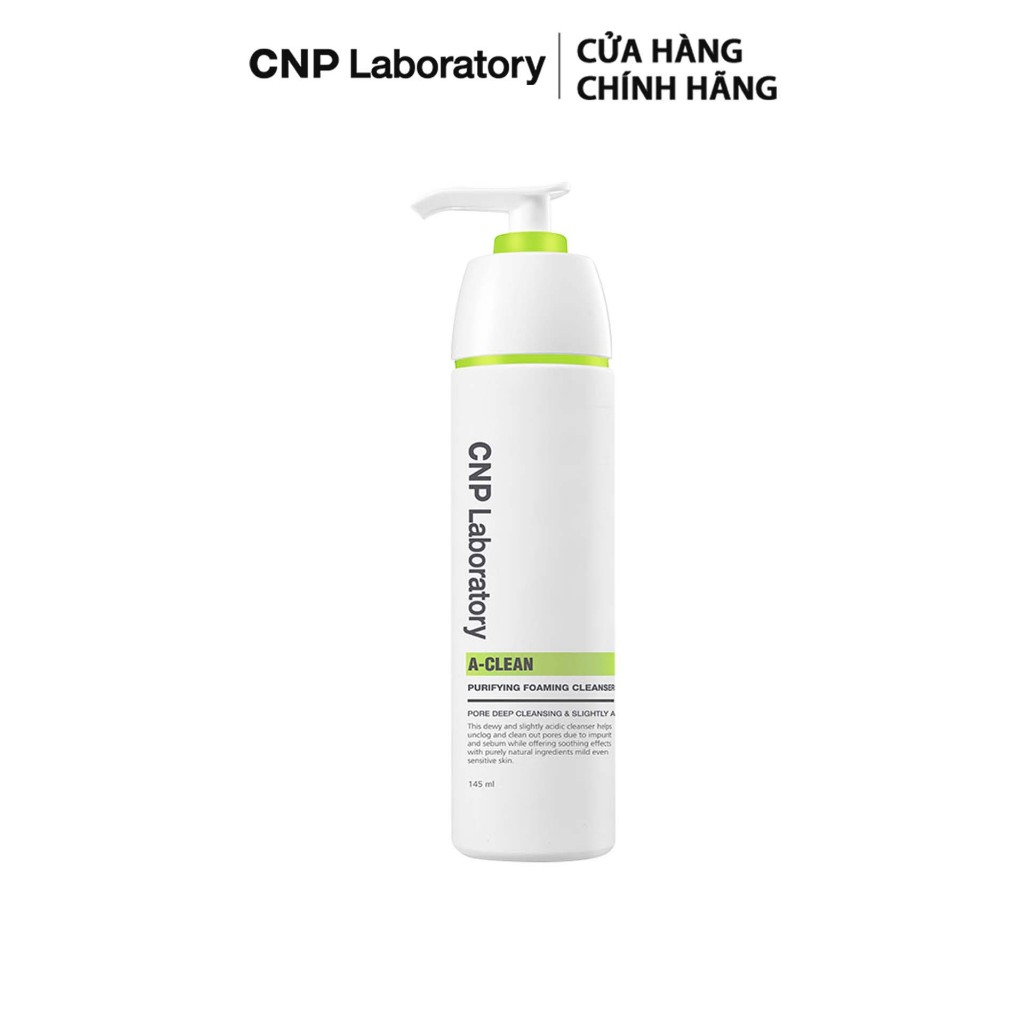 [HB Gift] Sữa rửa mặt ngừa mụn ngăn bít tắc lỗ chân lông CNP Laboratory A-Clean Purifying 145ml