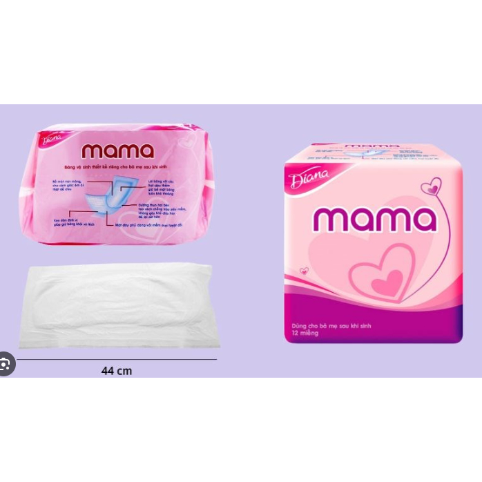 Bỉm sau sinh Diana Mama cho mẹ 12 miếng