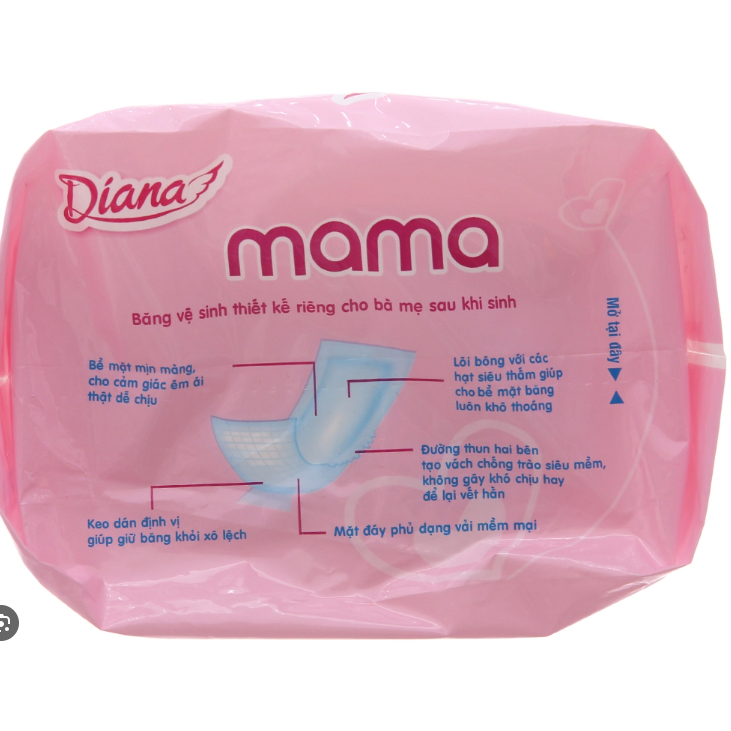 Bỉm sau sinh Diana Mama cho mẹ 12 miếng