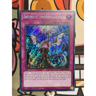 ra01 Lá bài thẻ bài Yugioh Infinite Impermanence - super ultra secret Rare - Tặng bọc bài nhựa bảo quản