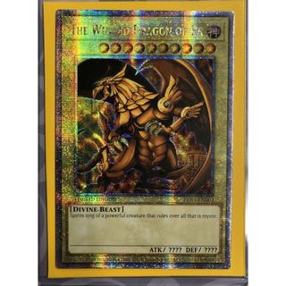 Lá bài thẻ bài Yugioh vị Thần The Winged Dragon of Ra – 25th secret Rare - Tặng bọc bài nhựa bảo quản