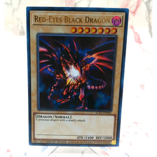 Ultra rare LC01 [ dưa hấu yugioh ] Lá bài thẻ Rồng đen mắt đỏ Red Eyes Black Dragon - Tặng bọc bài nhựa bảo quản
