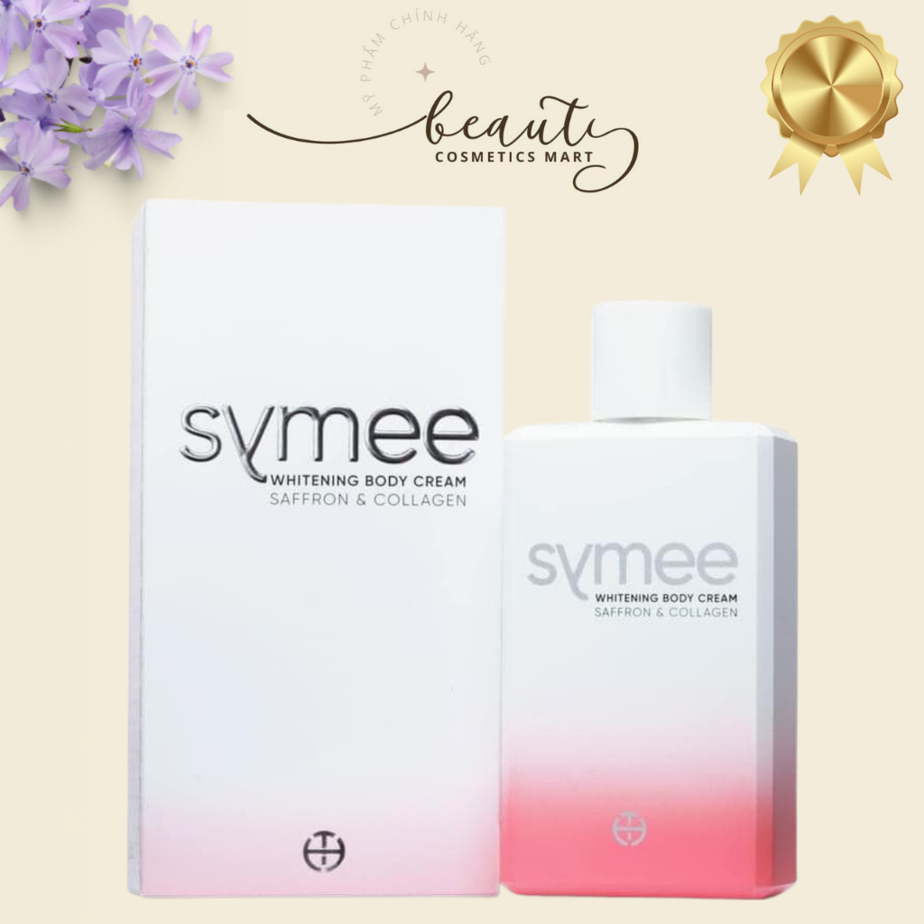 Combo 1 Kem dưỡng thể dưỡng da trắng sáng SYMEE WHITIENING BODY CREAM và 3 Tẩy tế bào chết body SYMEE NATURAL BODY SCRUB