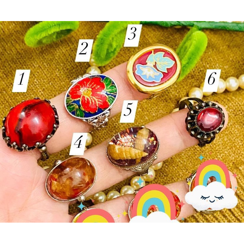 Nhẫn hạt to Freesize