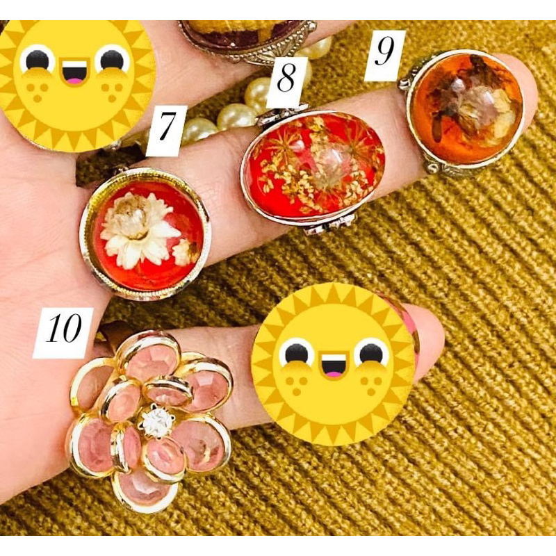 Nhẫn hạt to Freesize