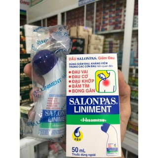 Chai lăn Salonpas Liniment Hisamitsu 50ml