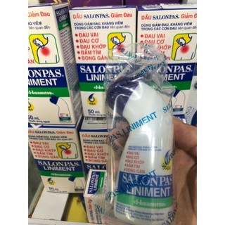 Chai lăn Salonpas Liniment Hisamitsu 50ml