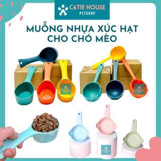 Muỗng ăn súp thưởng cho mèo, múc hạt cho thú cưng - Muỗng múc hạt cho chó, mèo