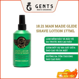  Kem cạo râu kết hợp dưỡng da trước và sau cạo râu 18.21 Man Made Glide Shave Lotion 177ml 