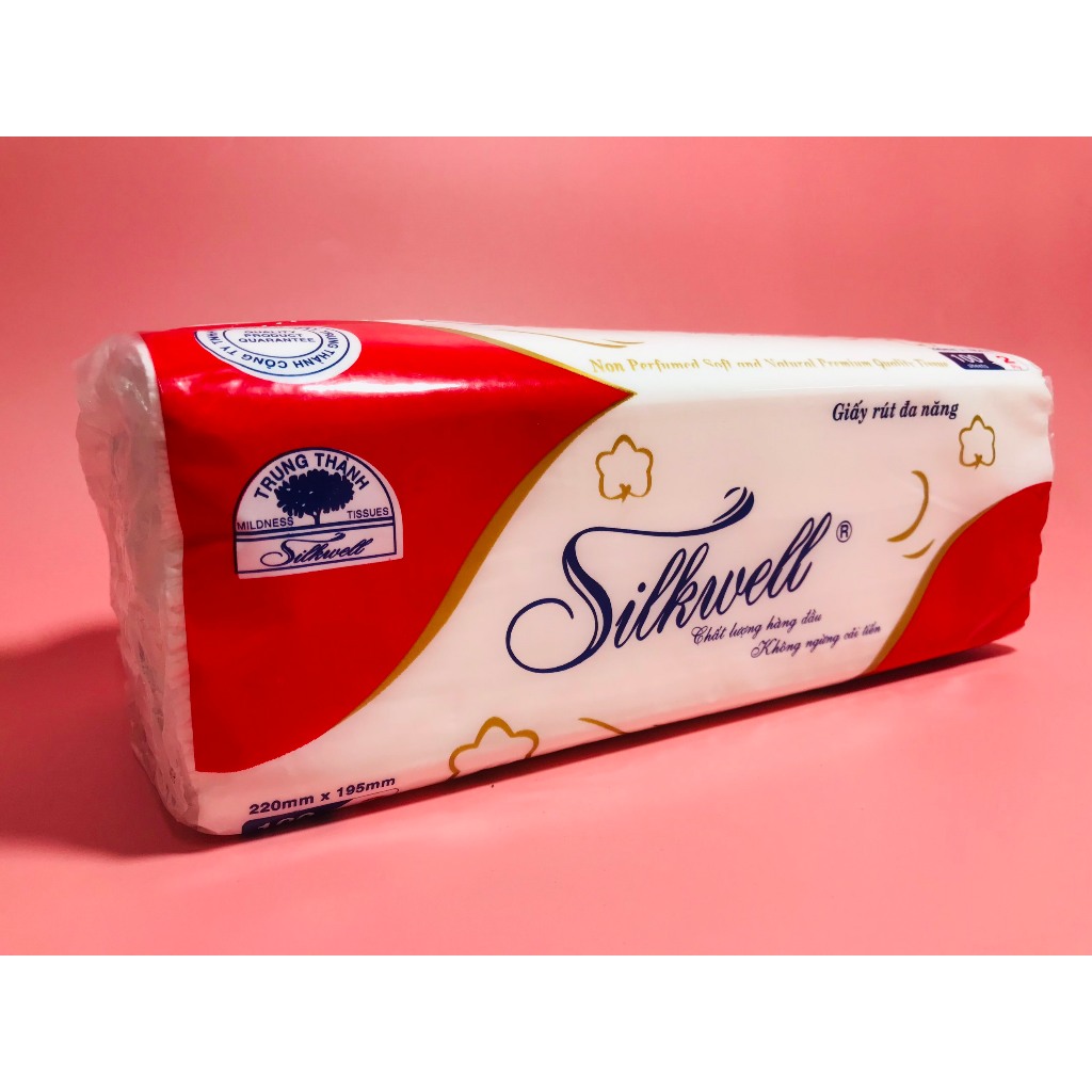 Giấy lau đa năng, khăn lau bếp Silkwell 100 tờ đặc biệt siêu dai lau sạch dầu mỡ chuyên dụng hàng chính hãng