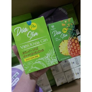  Giảm cân siêu mạnh Dứa Slim Plus tặng kèm khoá cân giảm 4-8kg  Hàng chuẩn 