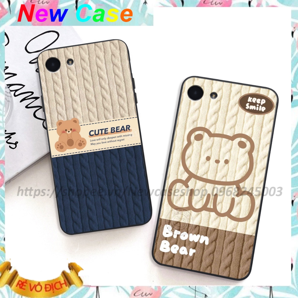 Ốp lưng Vivo Y67 / V5 / Y66 / Y69 / V5Plus in hình họa tiết len Bear Cute