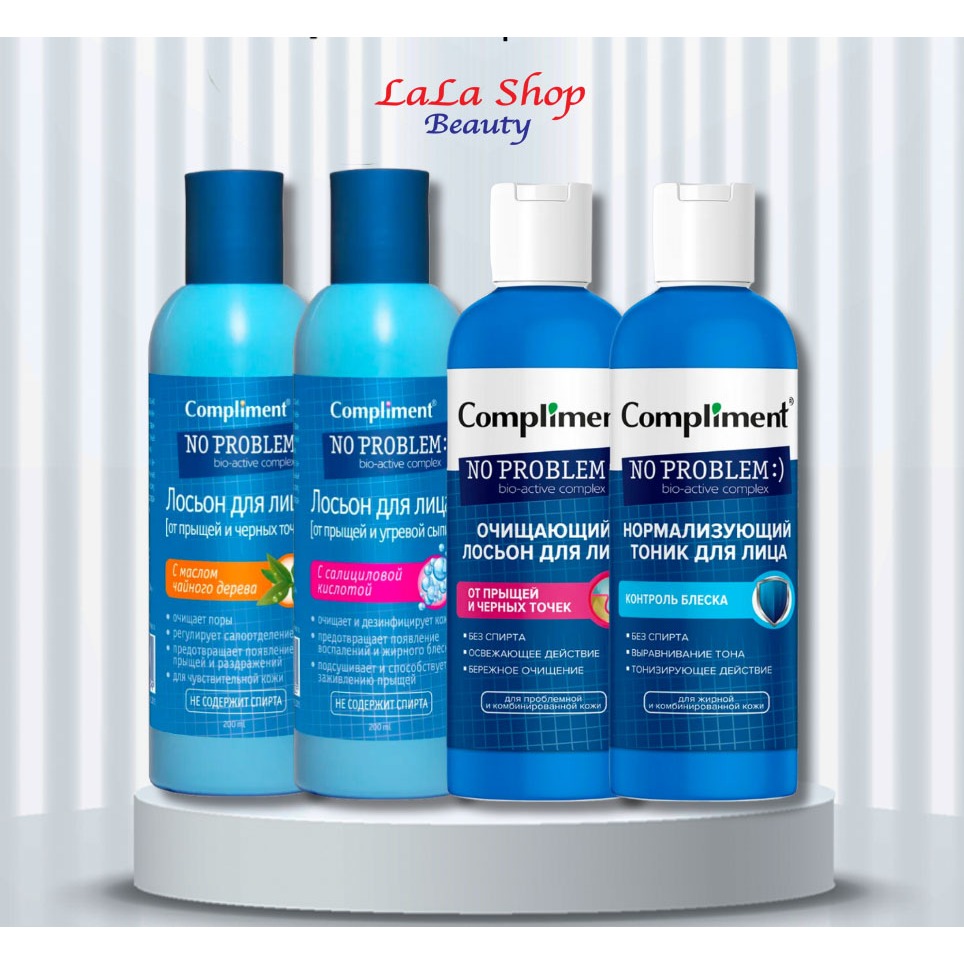 Toner Compliment No Problem BHA và Tràm trà 200ml