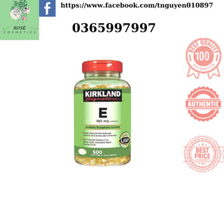 Vitamin e 400 iu 500 viên kirkland của mỹ