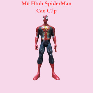 Siêu Nhân Nhện Mô Hình Spiderman Nhựa Đặc Cao 30cm Loại Lớn Có Đèn Led Đỏ Và Phát Nhạc Cho Bé Đam Mê Sưu Tập