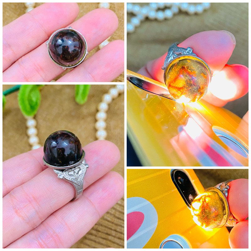 Nhẫn hạt to Freesize