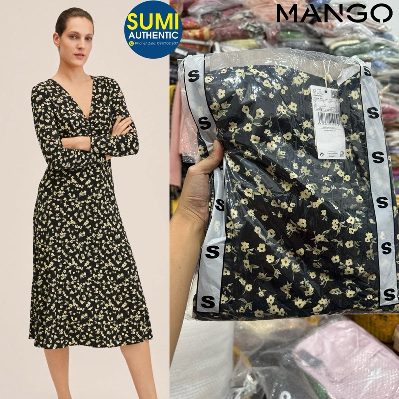 Đầm hoa nhí Mango Auth giá sale