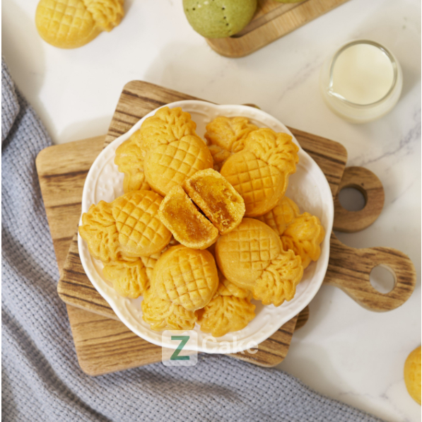 Bánh Dứa ăn vặt ít ngọt handmade, set 10 bánh 300gr