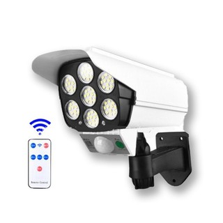 Đèn Led Năng Lượng Mặt Trời Có Điều Khiển Từ Xa Giả Camera Siêu Sáng, Cảm biến chuyển động tự động sáng