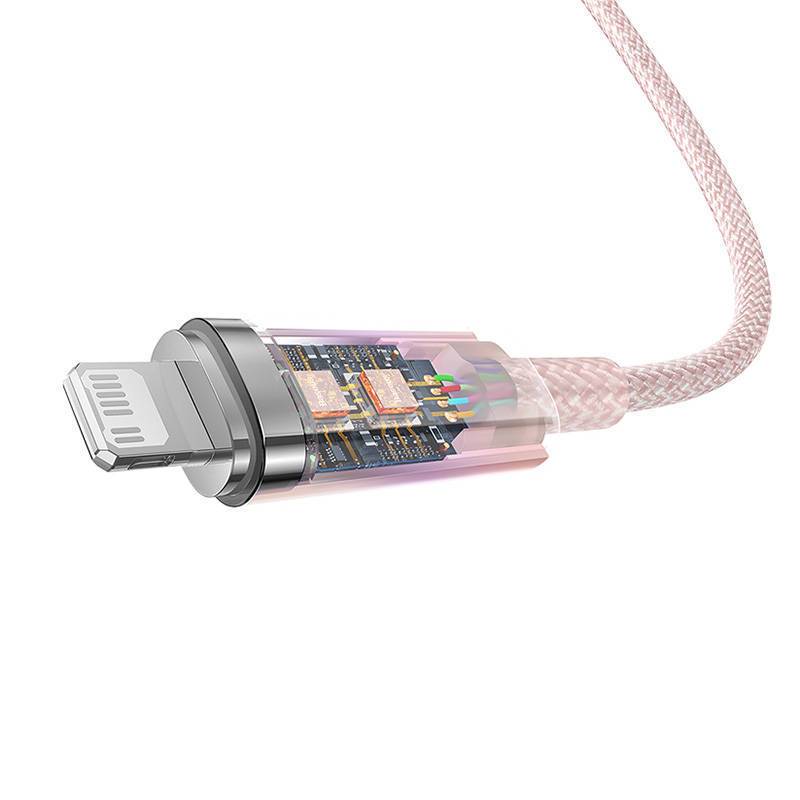 Cáp sạc nhanh Baseus 20W Dây dù tự ngắt điện khi sạc đầy pin siêu bền cho iphone 11 12 13 14 pro max