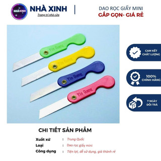 Dao rọc giấy mini gấp gọn, dao rạch giấy nhỏ tiện lợi giá rẻ