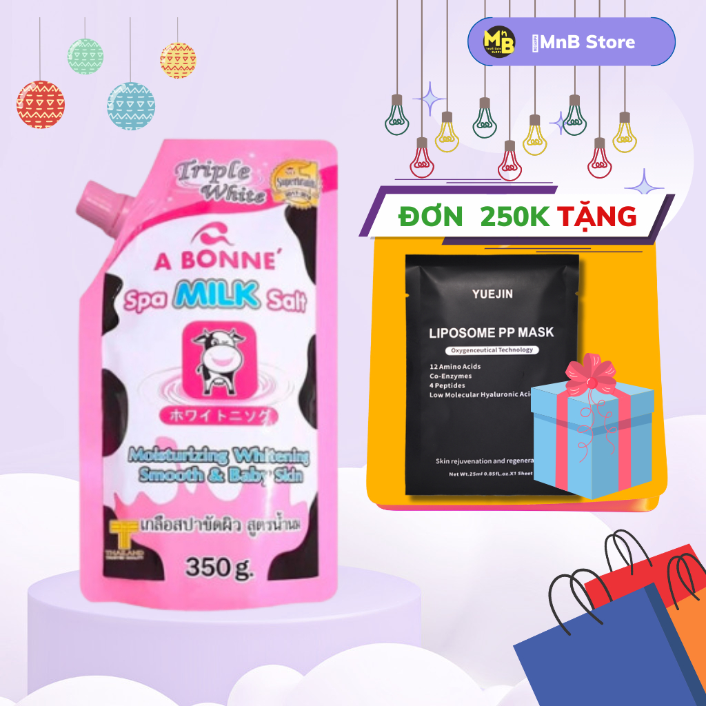 Muối tắm sữa bò tẩy tế bào chết A Bonne Spa Milk Salt Thái Lan 350gr