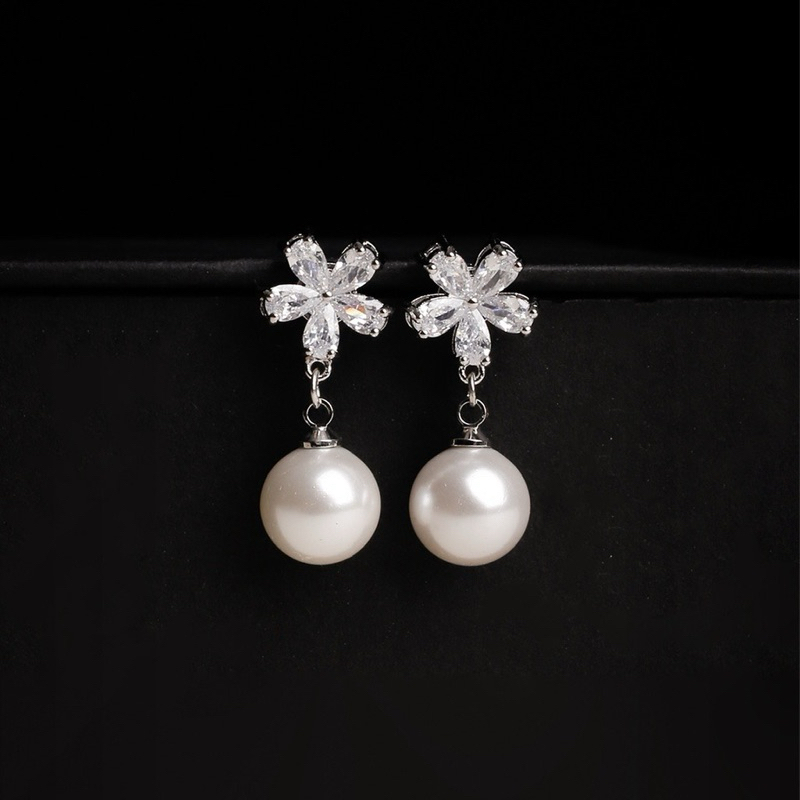 Bông tai ngọc nhân tạo HEXI | ANHS Accessories