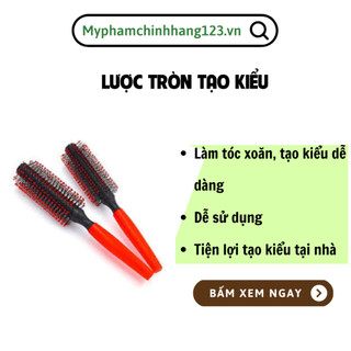 Lược tròn tạo kiểu tóc đẹp | Lược lô cuốn tóc dập phồng